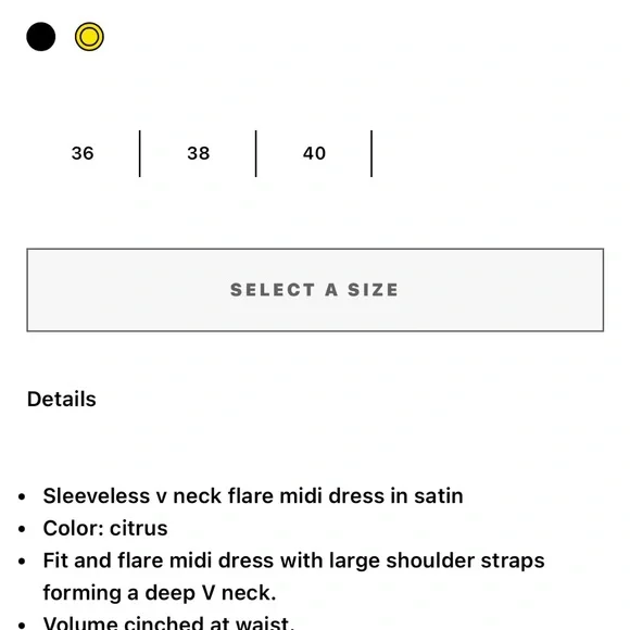 Lanvin Sleeveless B Neck Flare MIDI Dress Gown in Satin. Size 40 Fr. - Picture 6 of 10